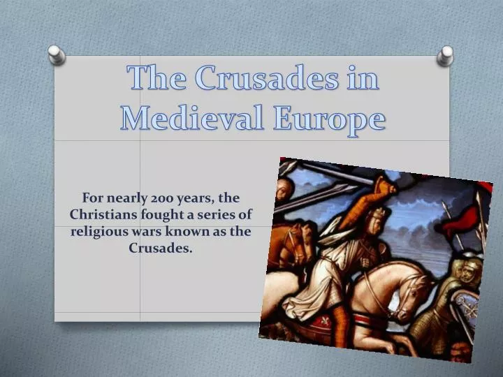 the crusades in medieval europe