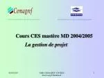 La gestion de projet - slide 1