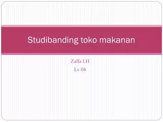 studibanding toko makanan