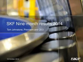 SKF Nine -month results 2014