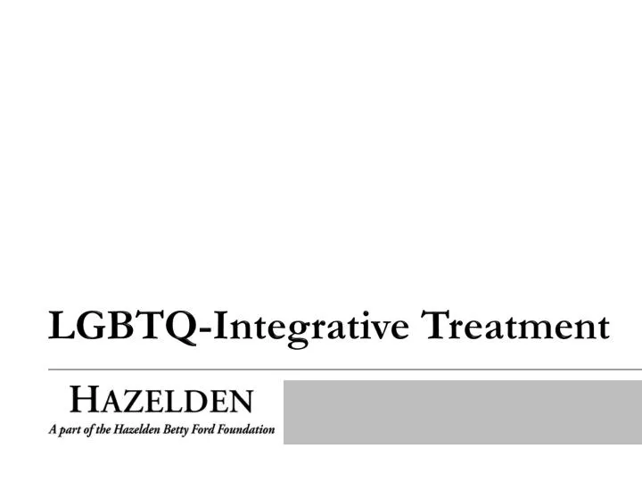 lgbtq integrative treatment