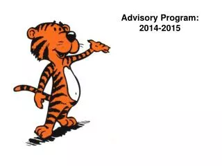 Advisory Program: 2014-2015