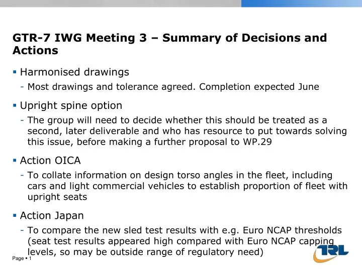 gtr 7 iwg meeting 3 summary of decisions and actions