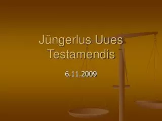 j ngerlus uues testamendis