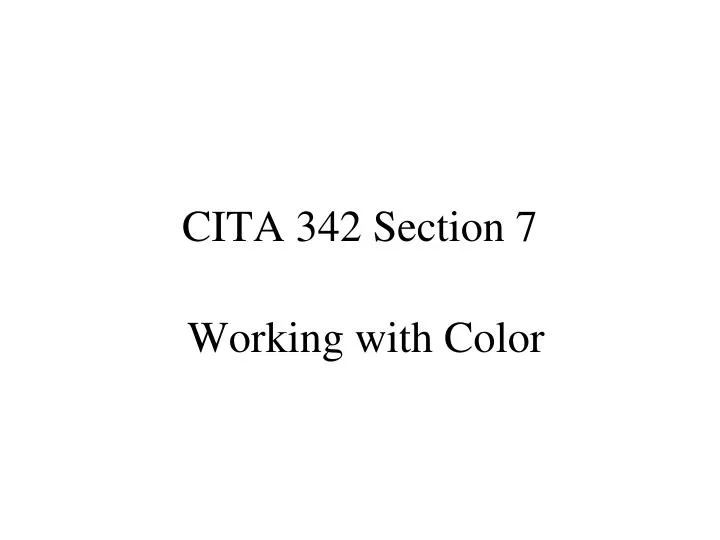 cita 342 section 7