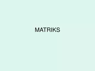 matriks