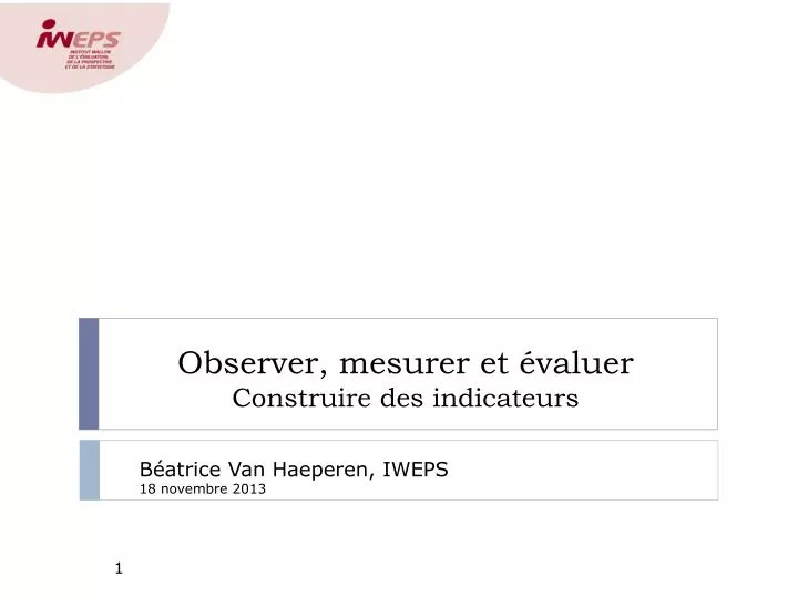 observer mesurer et valuer construire des indicateurs