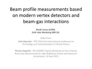 Beam profile measurements based on modern vertex detectors and beam-gas interactions