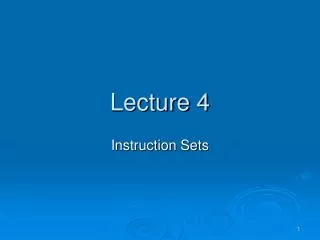 lecture 4