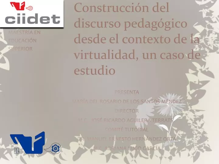 construcci n del discurso pedag gico desde el contexto de la virtualidad un caso de estudio