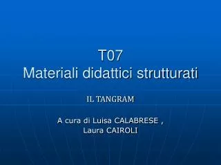 t07 materiali didattici strutturati