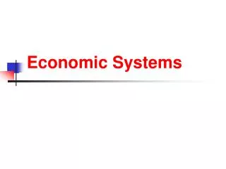 economic systems