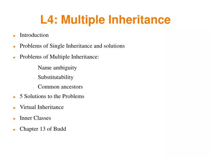 l4 multiple inheritance