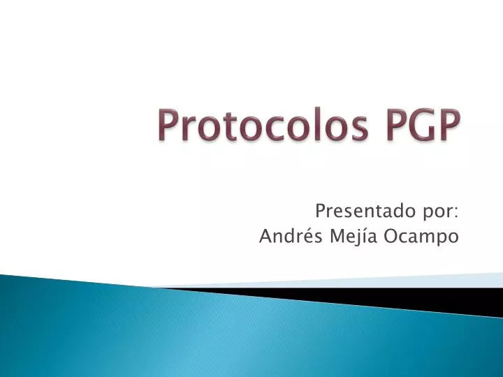 protocolos pgp