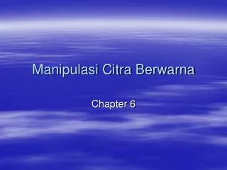 manipulasi citra berwarna
