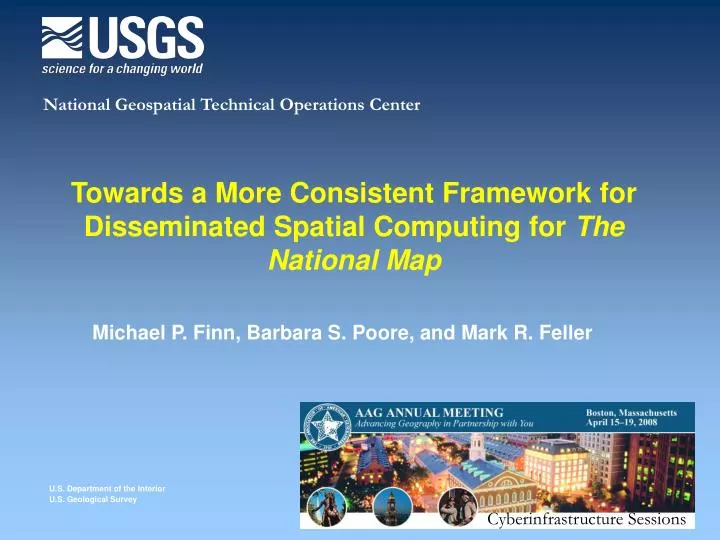 towards a more consistent framework for disseminated spatial computing for the national map