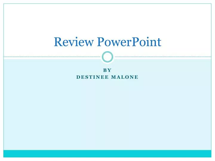 review powerpoint