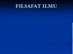 FILSAFAT ILMU