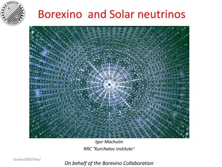 borexino and solar neutrinos