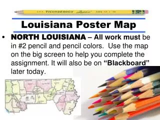 Louisiana Poster Map