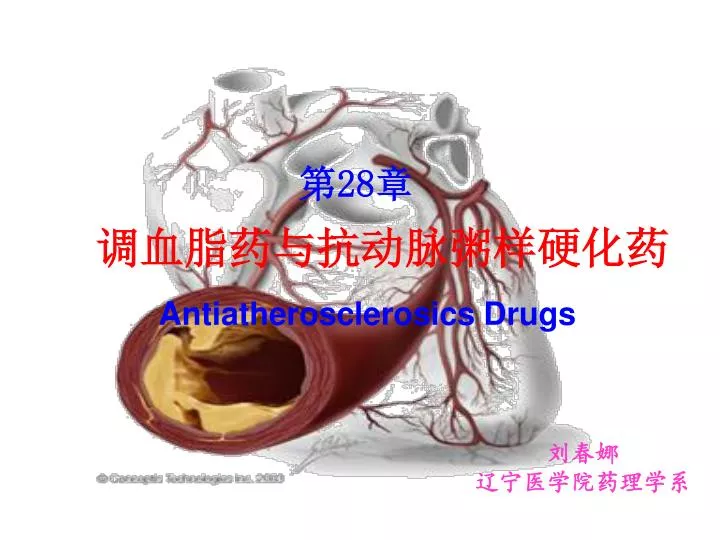 28 antiatherosclerosics drugs