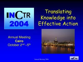 Translating Knowledge into Effective Action