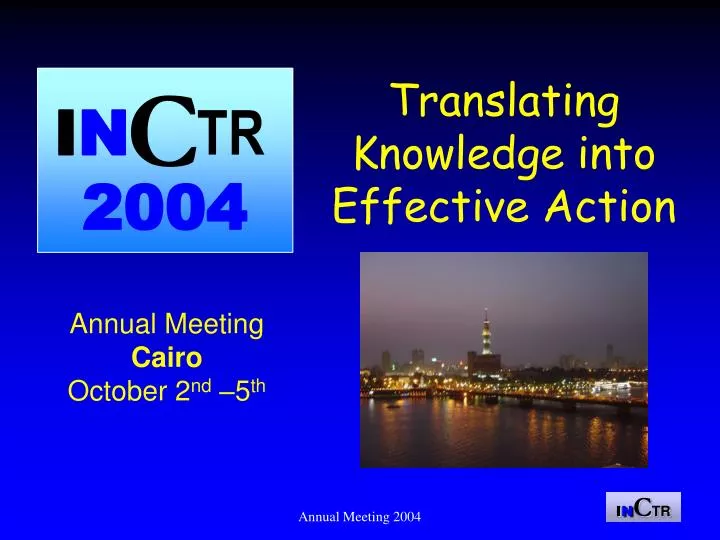 translating knowledge into effective action