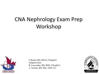 CNA Nephrology Exam Prep Workshop