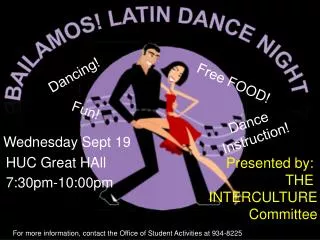 Bailamos ! Latin Dance Night