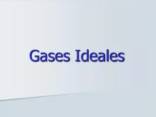gases ideales
