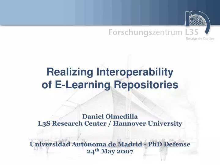realizing interoperability of e learning repositories