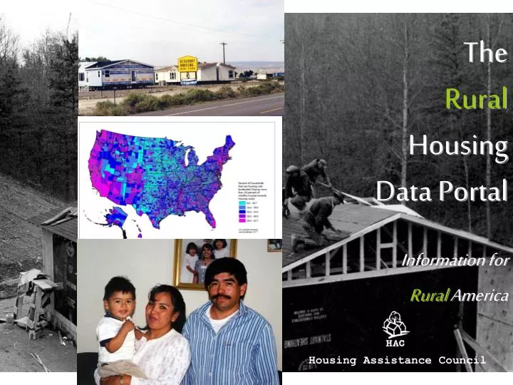 the rural housing data portal information for rural america