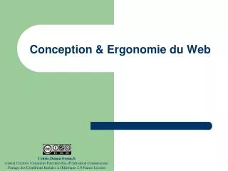conception ergonomie du web