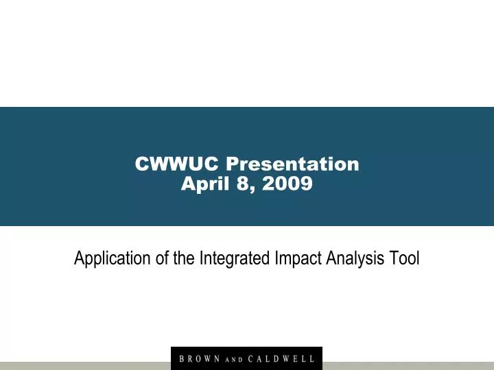 cwwuc presentation april 8 2009