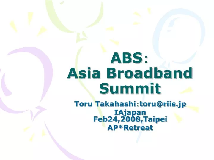 abs asia broadband summit