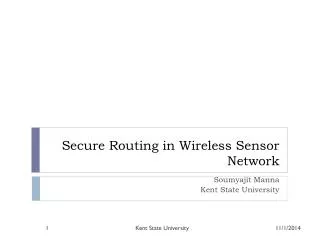 Secure Routing in Wireless Sensor Network