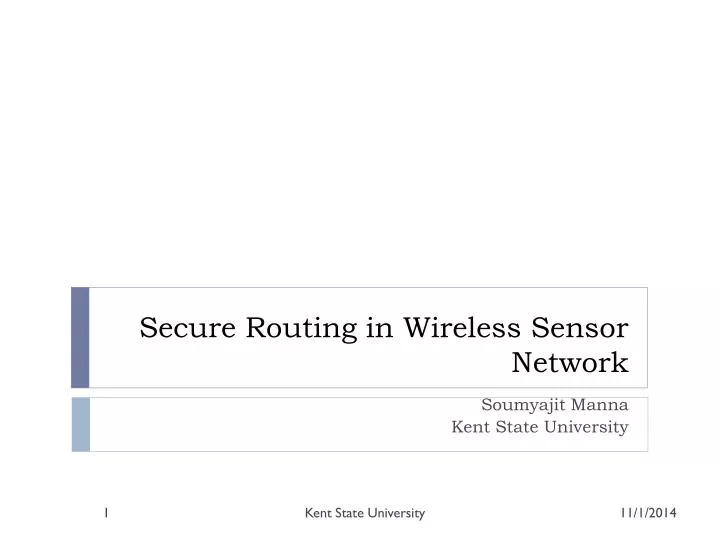 secure routing in wireless sensor network
