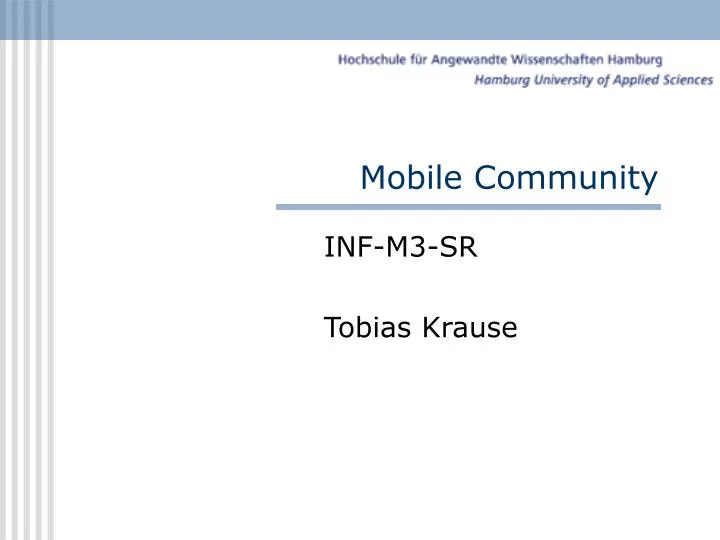 mobile community