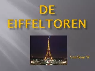 de eiffeltoren