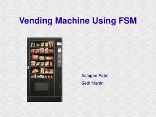 Vending Machine Using FSM