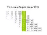 Two-issue Super Scalar CPU