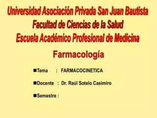 farmacolog a