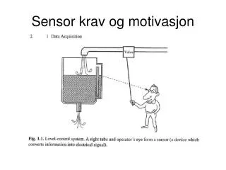 sensor krav og motivasjon
