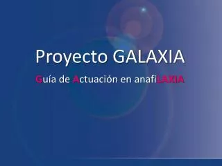proyecto galaxia
