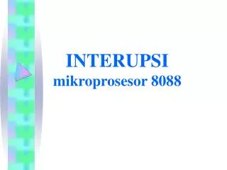 interupsi mikroprosesor 8088