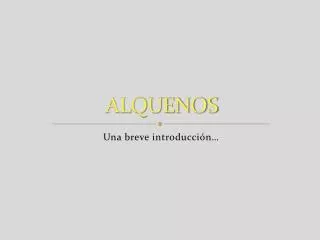 alquenos