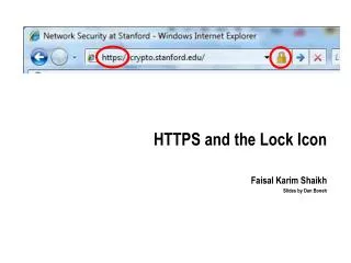 HTTPS and the Lock Icon