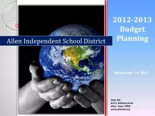 2012-2013 Budget Planning
