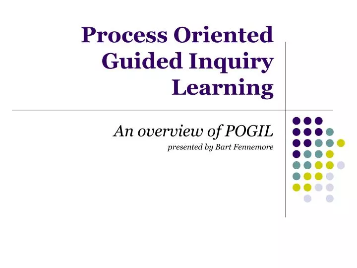 process oriented guided inquiry learning