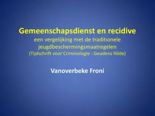 Vanoverbeke Froni